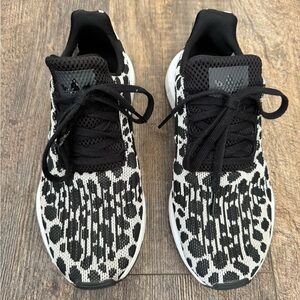 Adidas swift black and white spot